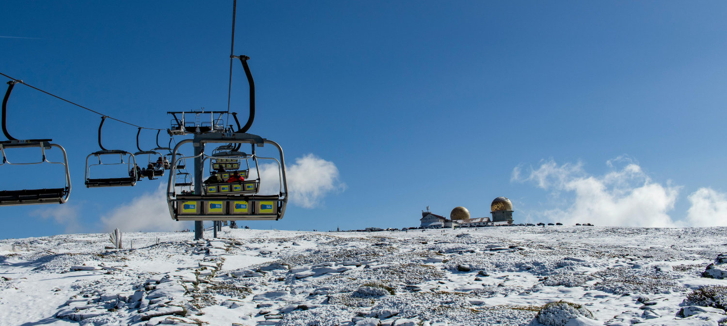 The Snow Slopes of the Serra da Estrela